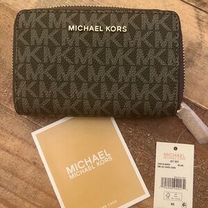 Michael Kors Card Card Case - Olive Green